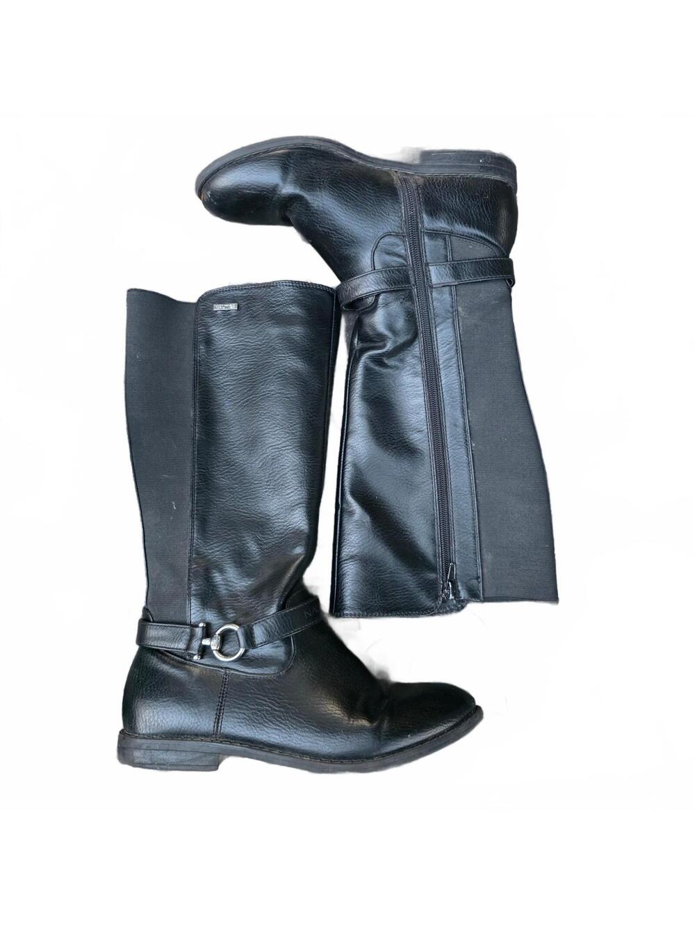 Wmn's 5 - Nautica black knee high boots